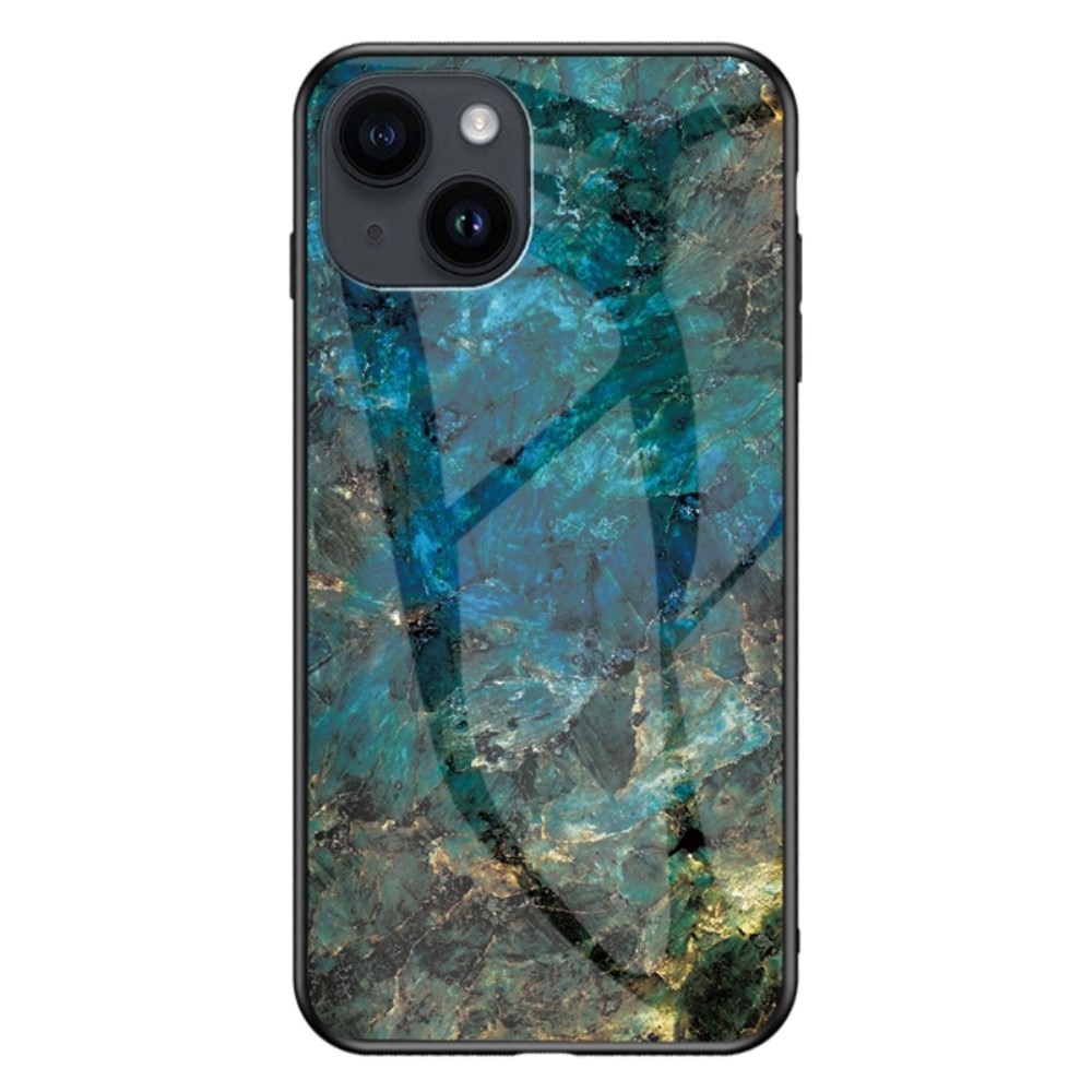 iPhone 15 Plus Hoesje Gehard Glas emerald