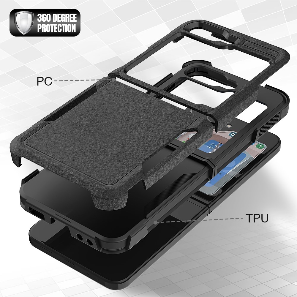 Samsung Galaxy Z Flip 5 Off-road Hybridcase zwart