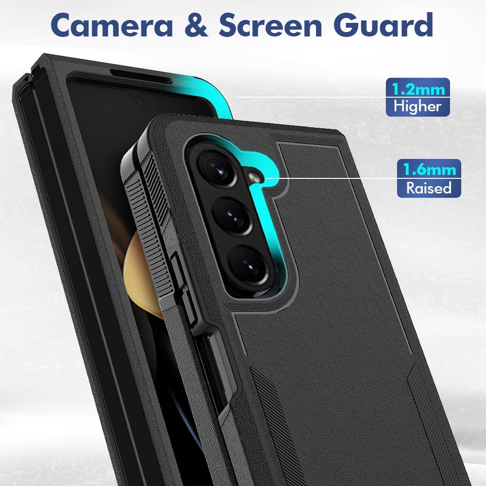 Samsung Galaxy Z Fold 5 Off-road Hybridcase zwart