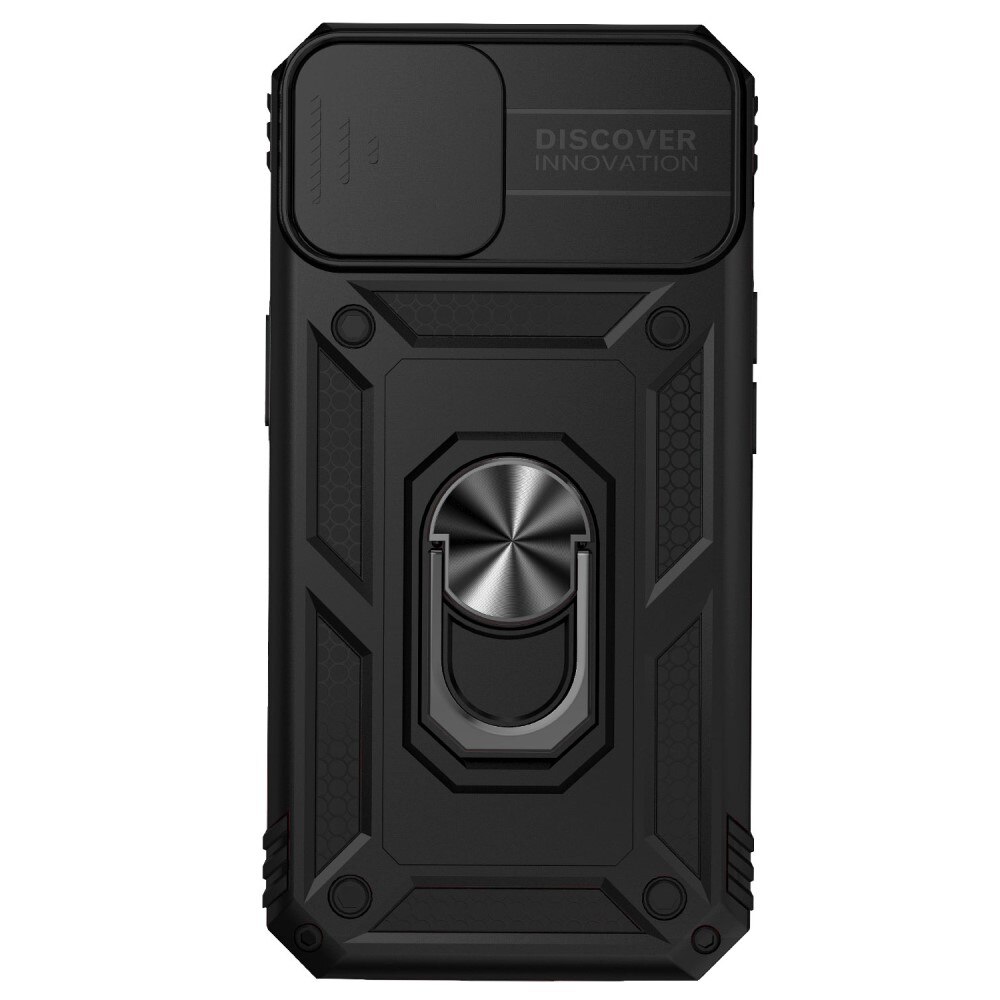 iPhone 15 Plus Hybridcase Ring + Camera Protector Zwart