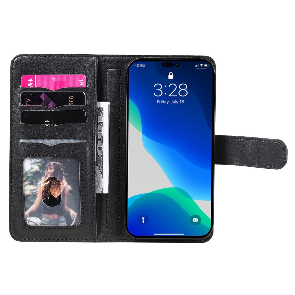 iPhone 15 Pro Smartphonehoesje Multi-slot, zwart