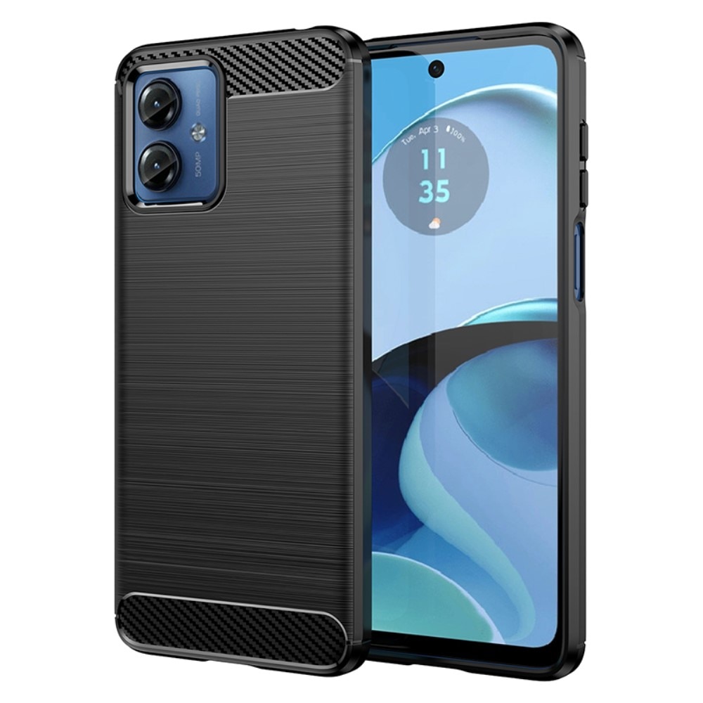 Hoesje TPU Brushed Motorola Moto G14 zwart