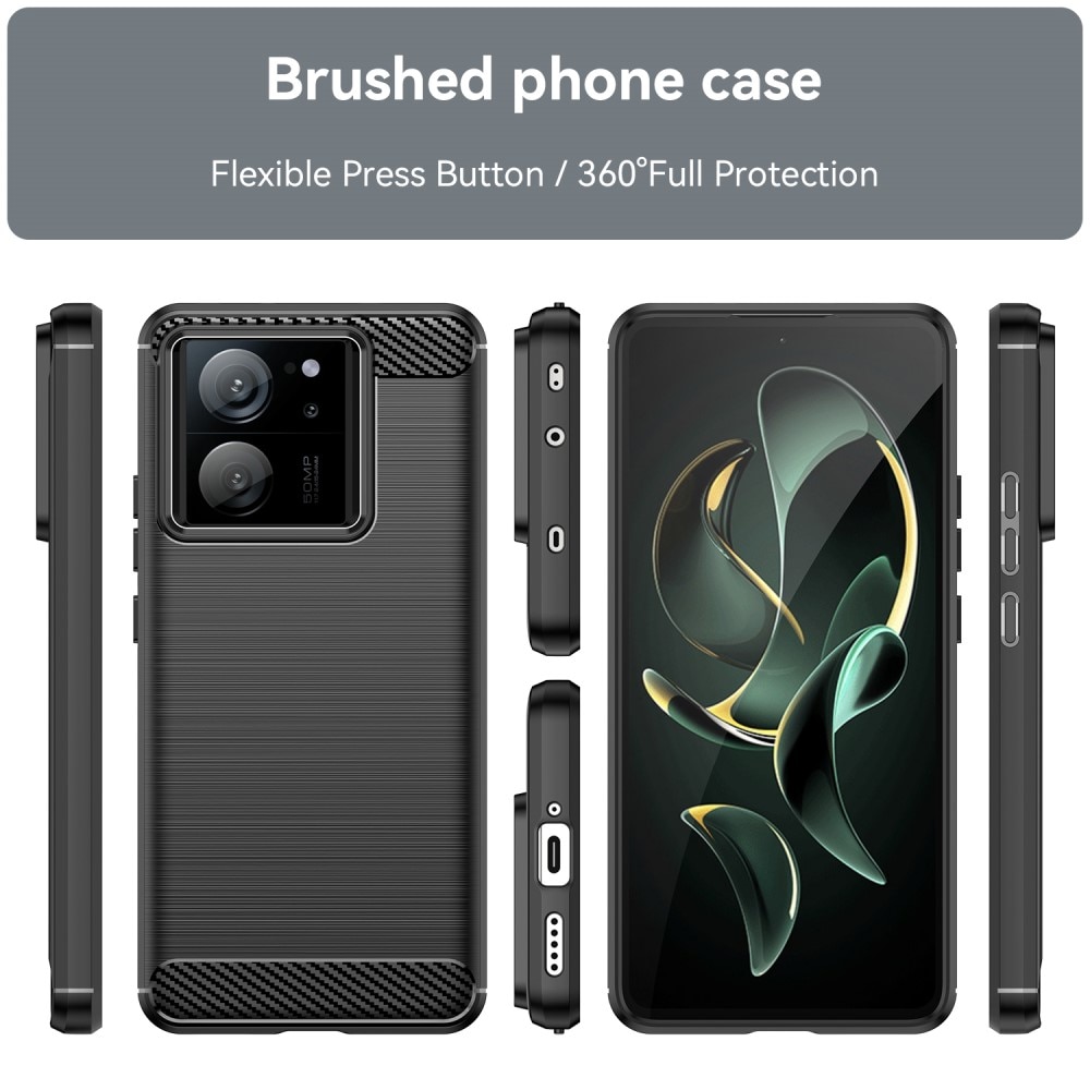 Hoesje TPU Brushed Xiaomi 13T Pro zwart