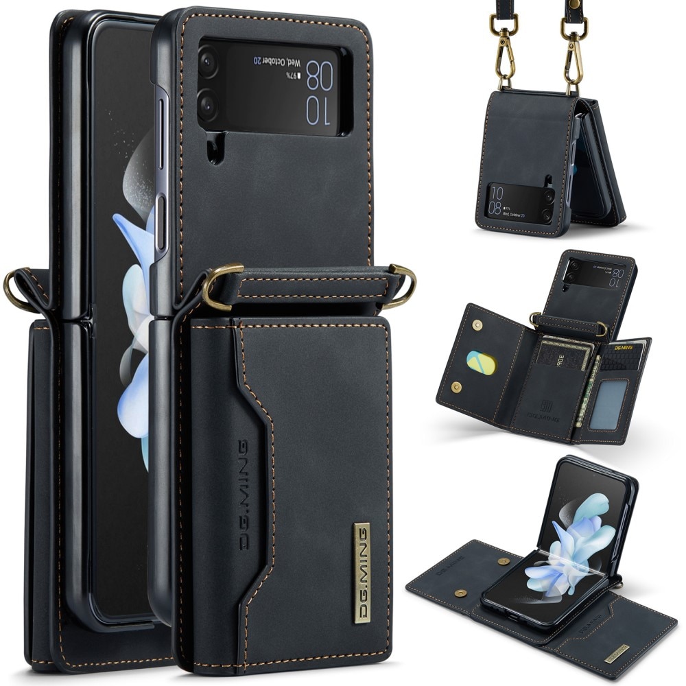 Magnetic Card Slots Case Samsung Galaxy Z Flip 3 Black
