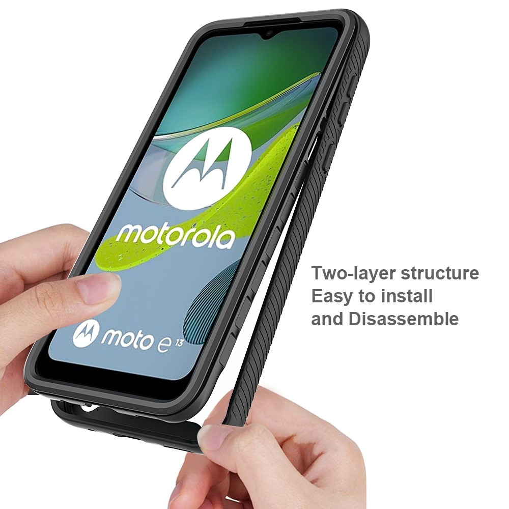 Motorola Moto E13 Full Protection Case zwart