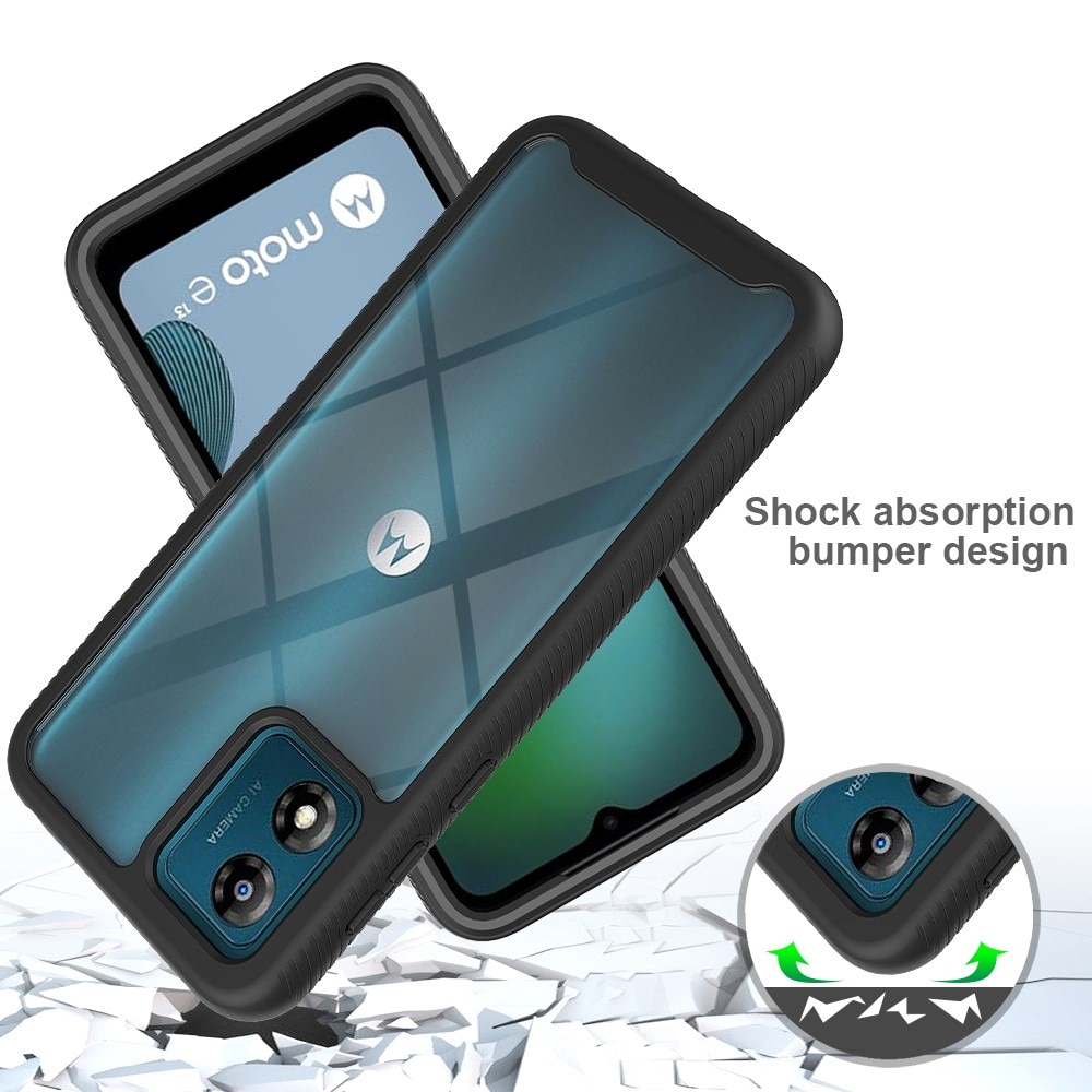 Motorola Moto E13 Full Protection Case zwart