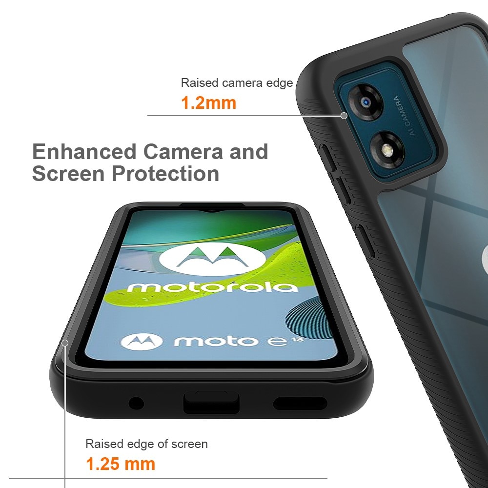 Motorola Moto E13 Full Protection Case zwart