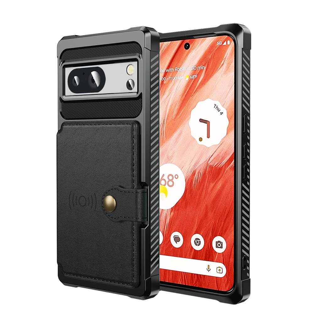 Google Pixel 8 Tough Multi-slot Case zwart