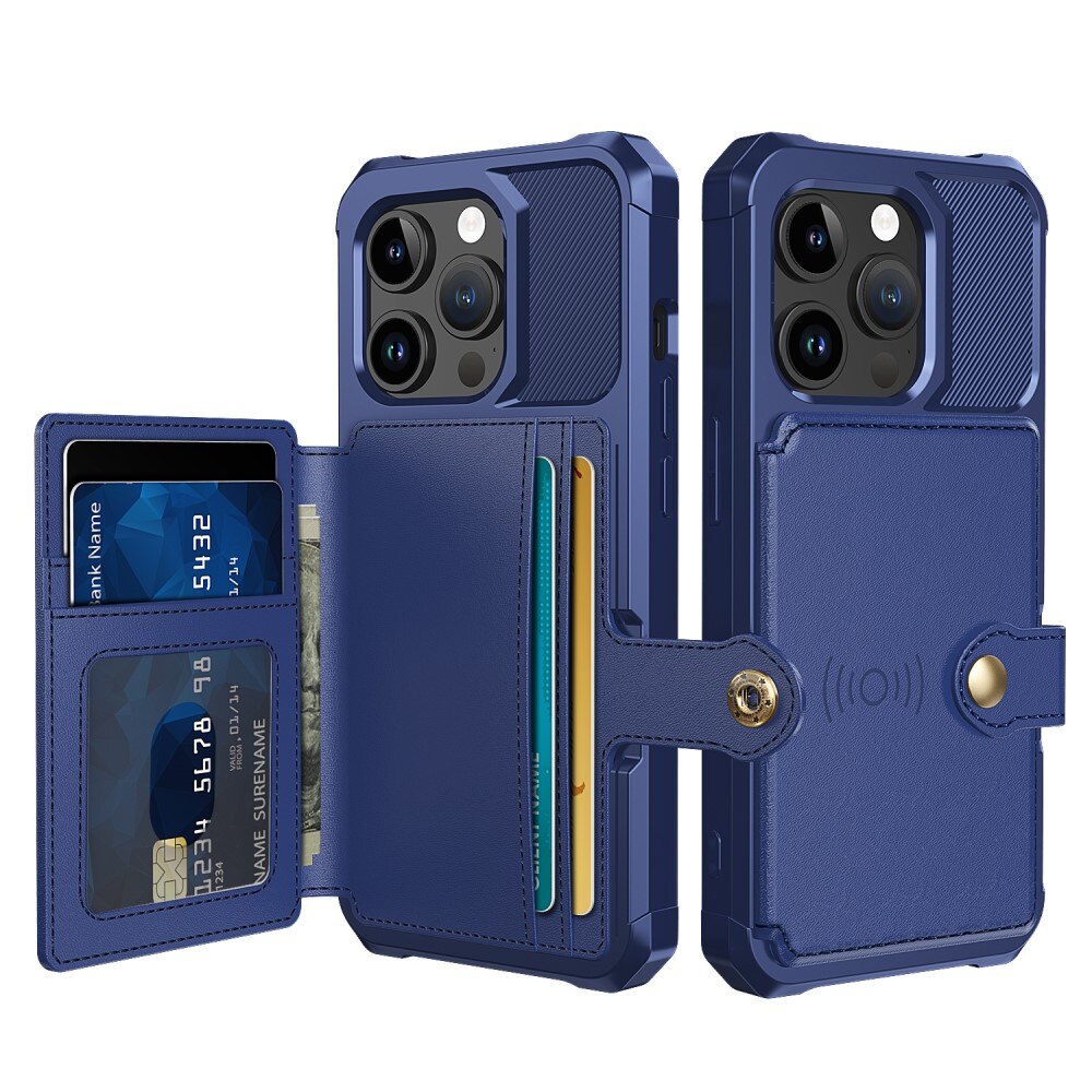 iPhone 15 Pro Max Tough Multi-slot Case blauw