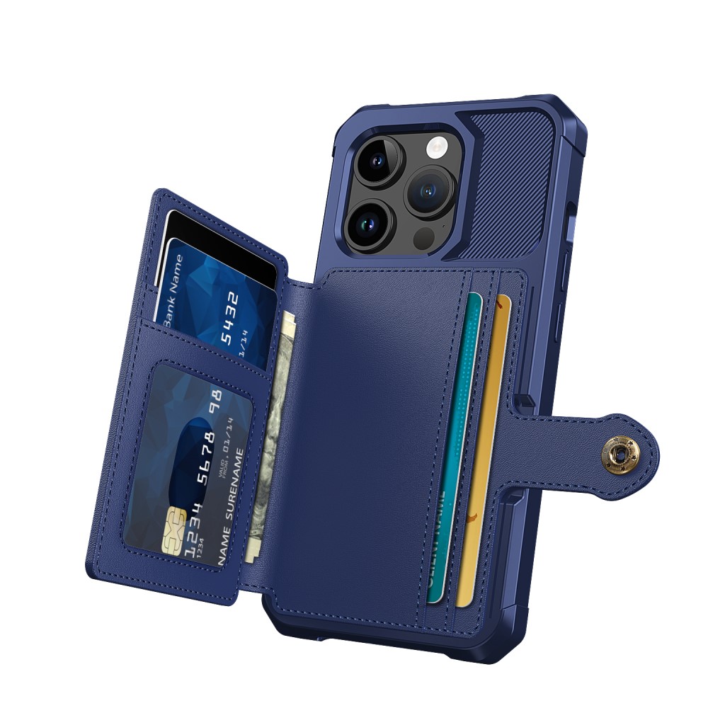 iPhone 15 Pro Max Tough Multi-slot Hoesje Blauw