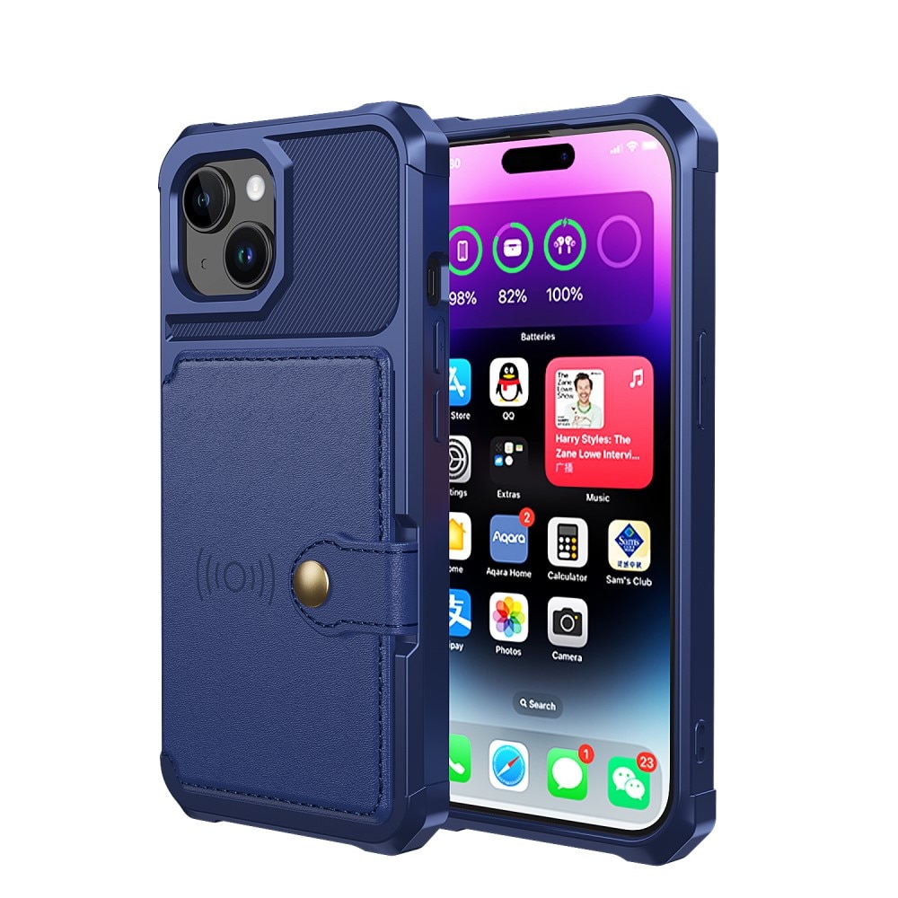 iPhone 15 Plus Tough Multi-slot Case blauw