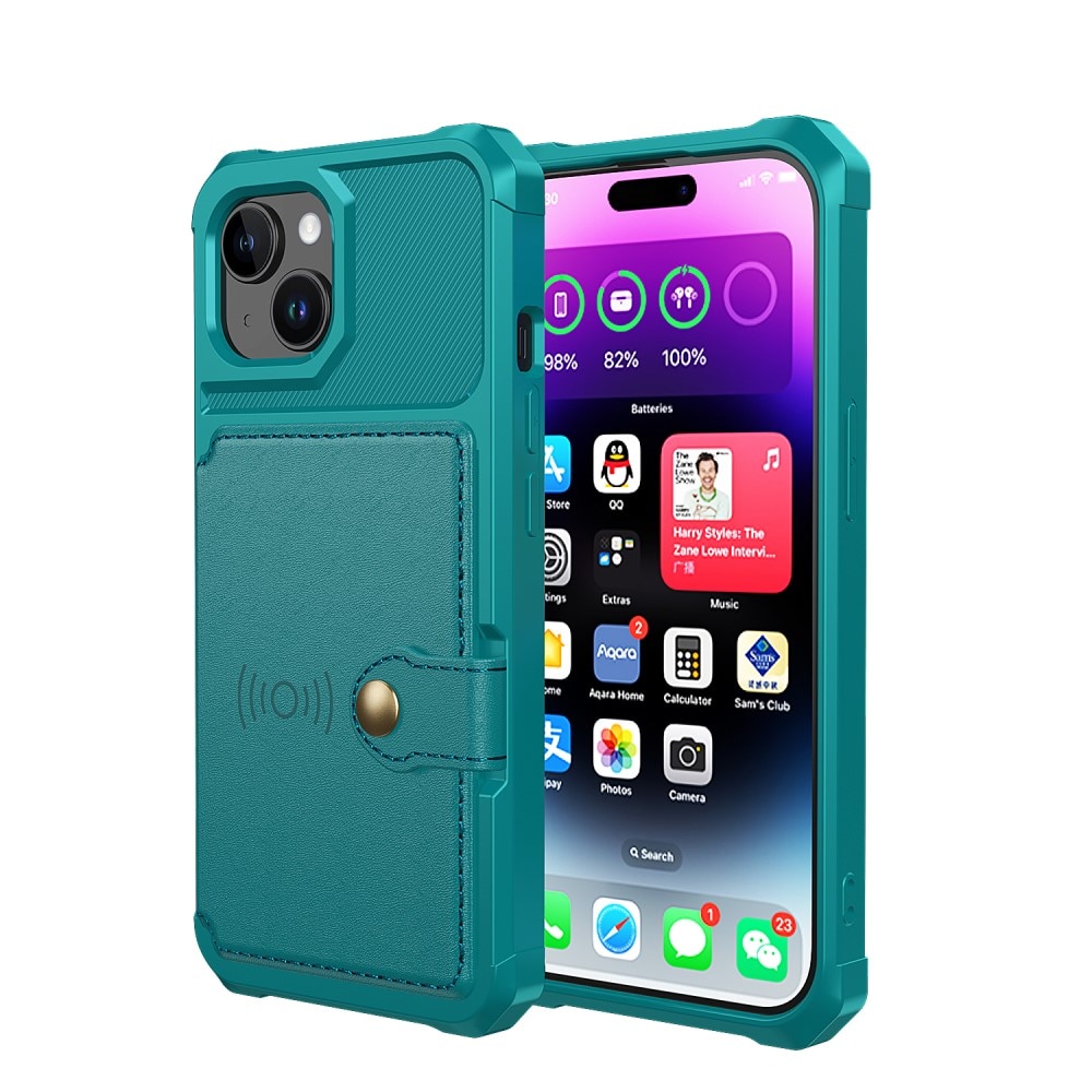 iPhone 15 Plus Tough Multi-slot Case groen