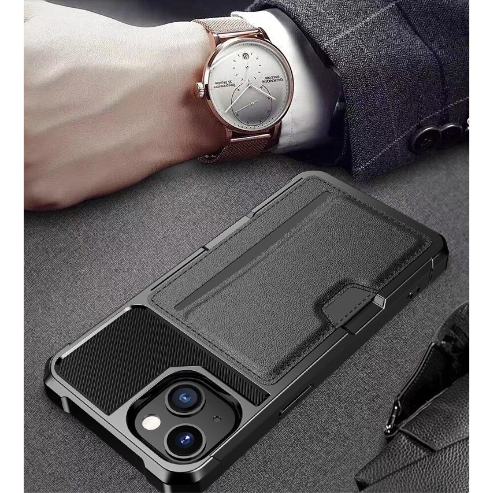 iPhone 15 Tough Card Case zwart