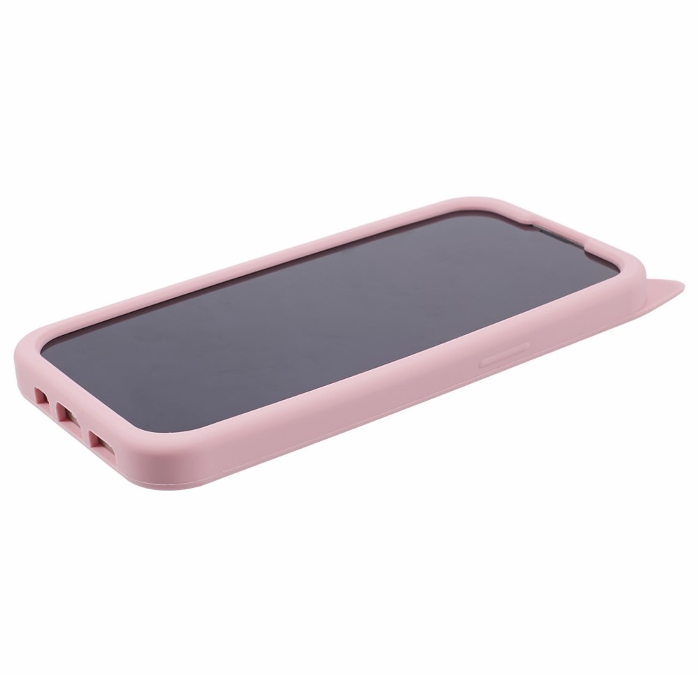 Siliconen hoesje Kat iPhone 13 roze