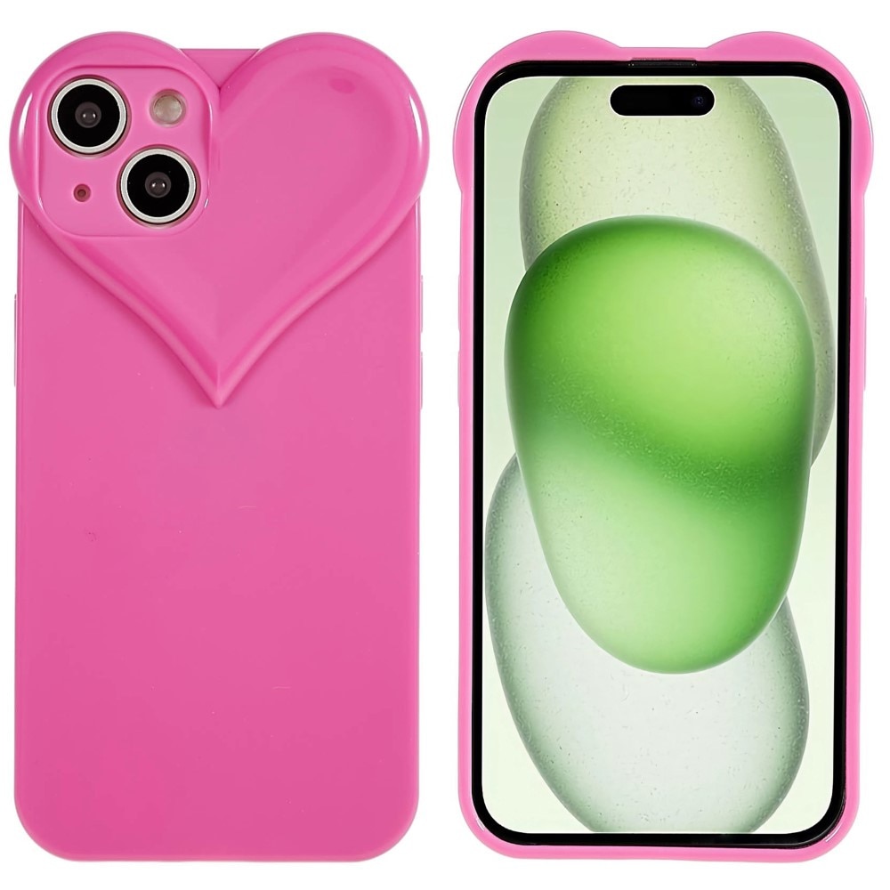 iPhone 15 TPU Case Hart roze