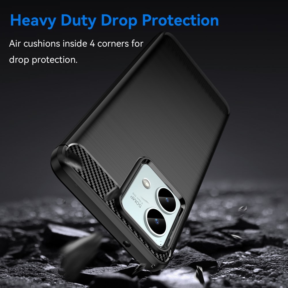 Hoesje TPU Brushed Motorola Moto G84 Zwart