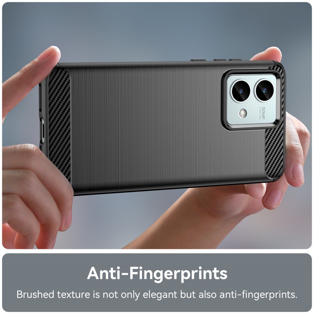 Hoesje TPU Brushed Motorola Moto G84 Zwart