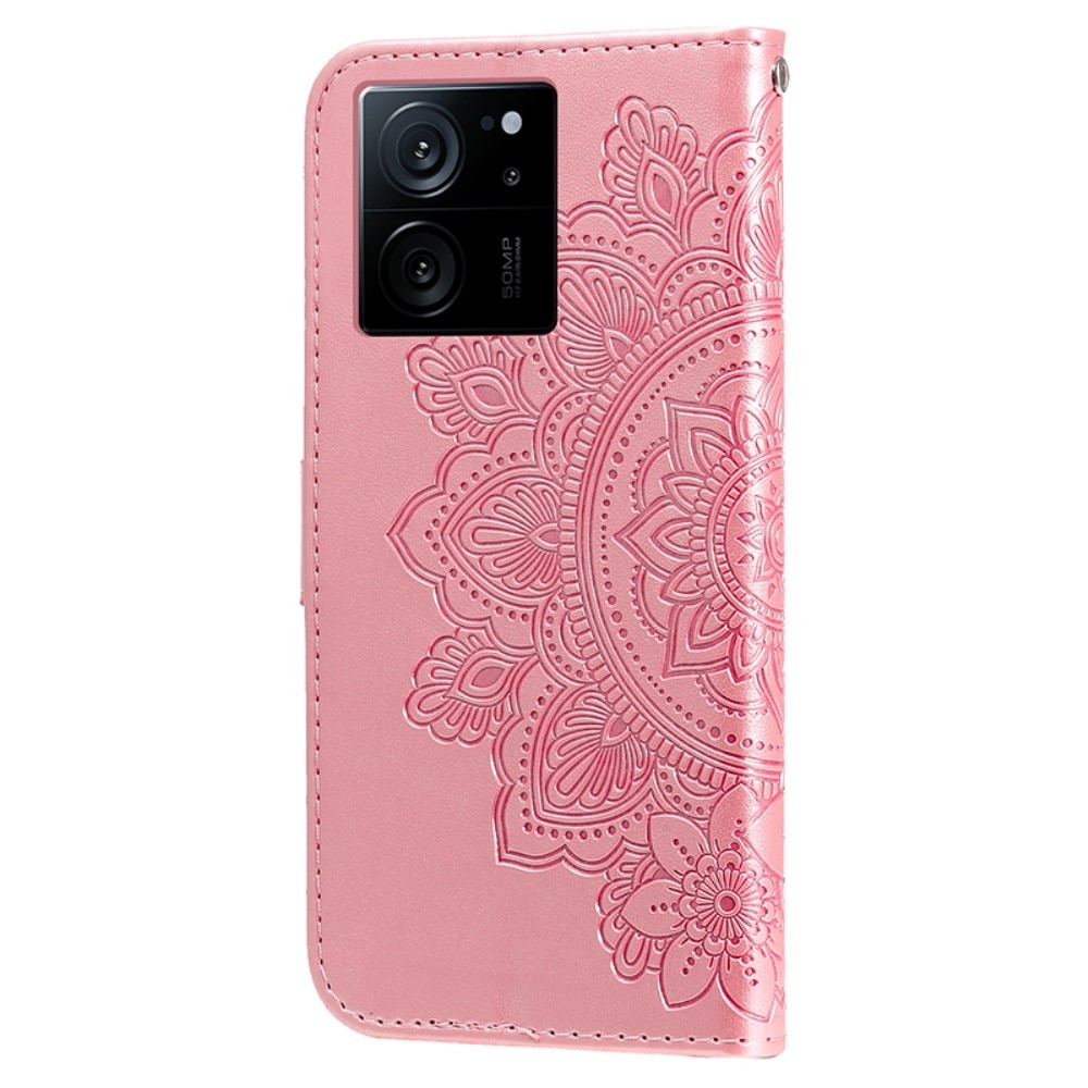 Xiaomi 13T Leren Mandalahoesje roze