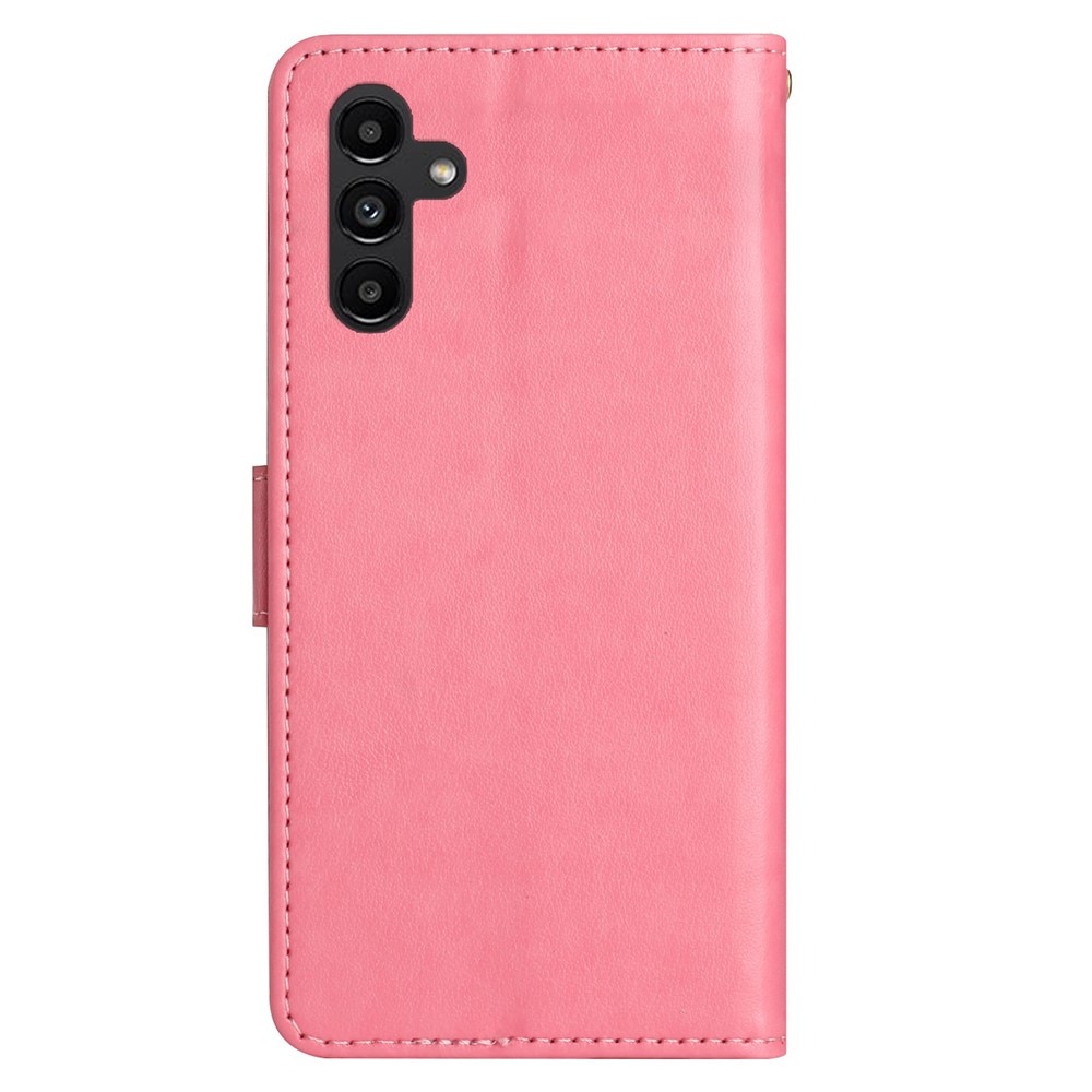 Samsung Galaxy A25 Leren vlinderhoesje roze