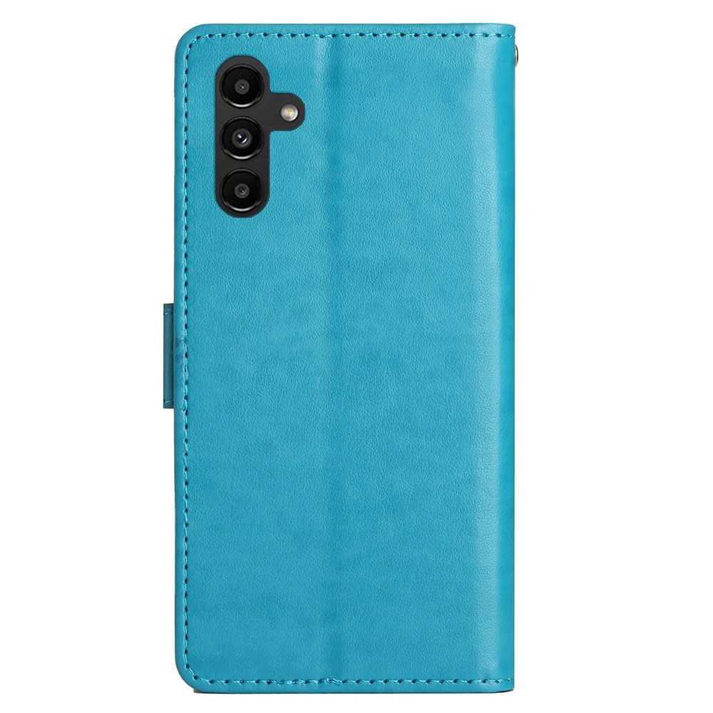 Samsung Galaxy A25 Leren vlinderhoesje blauw