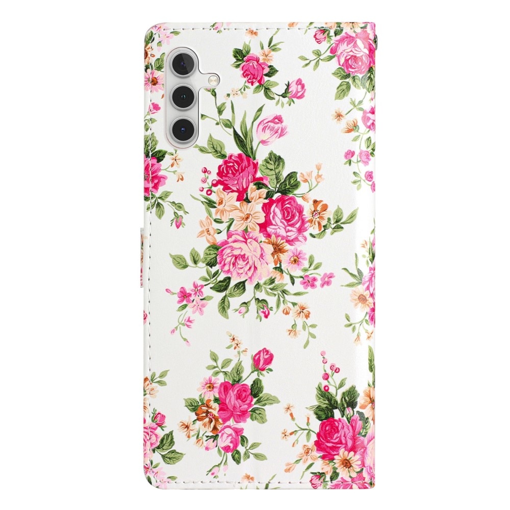 Samsung Galaxy A15 Smartphonehoesje roze bloemen