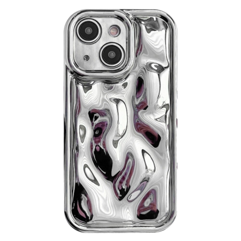 iPhone 15 Wavy TPU Case, zilver