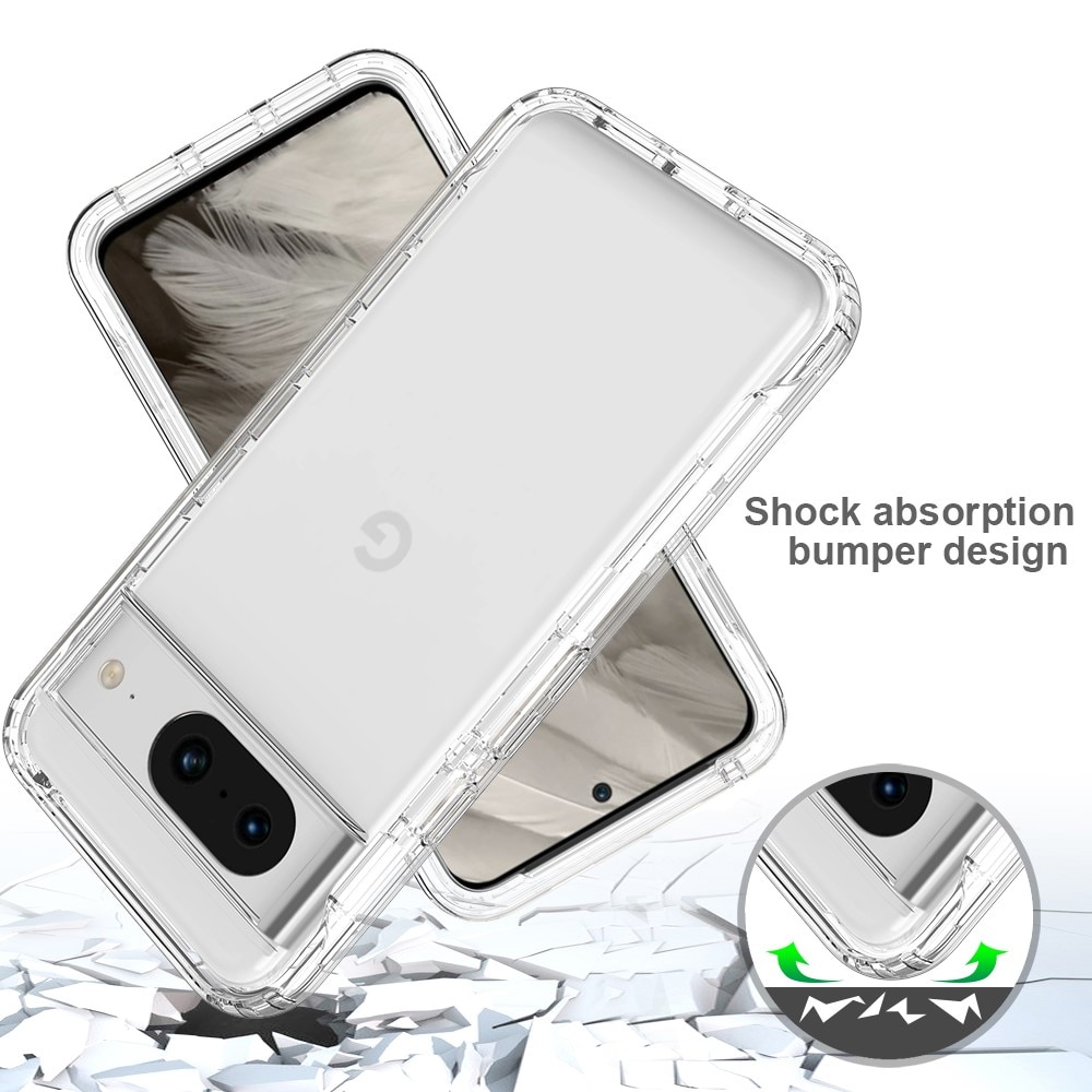 Google Pixel 8 Full Cover Case transparant