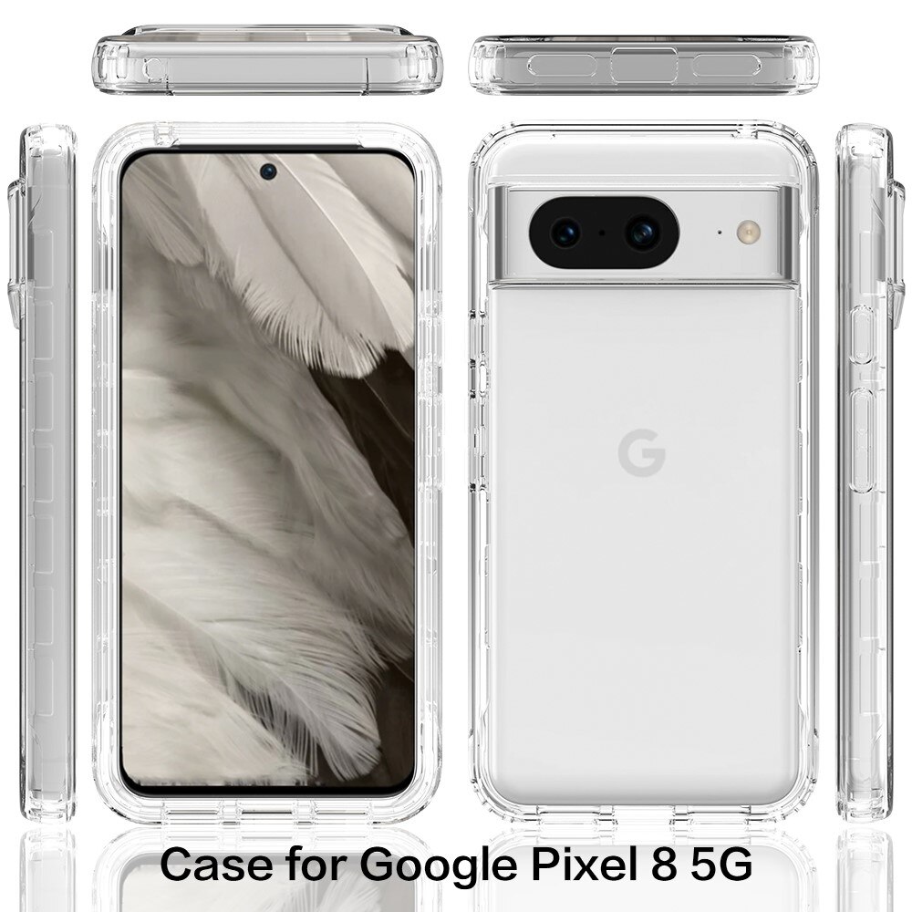 Google Pixel 8 Full Cover Case transparant