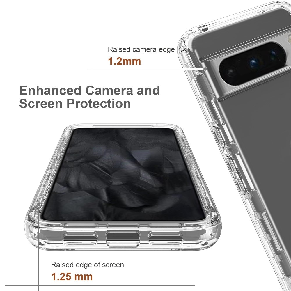 Google Pixel 8 Pro Full Cover Case transparant