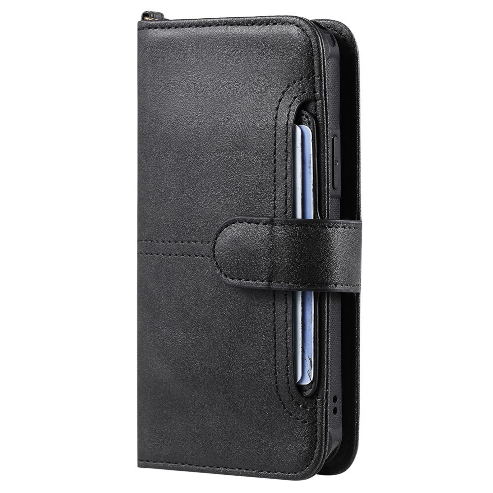 iPhone 15 Pro Max Magnet Leather Wallet zwart