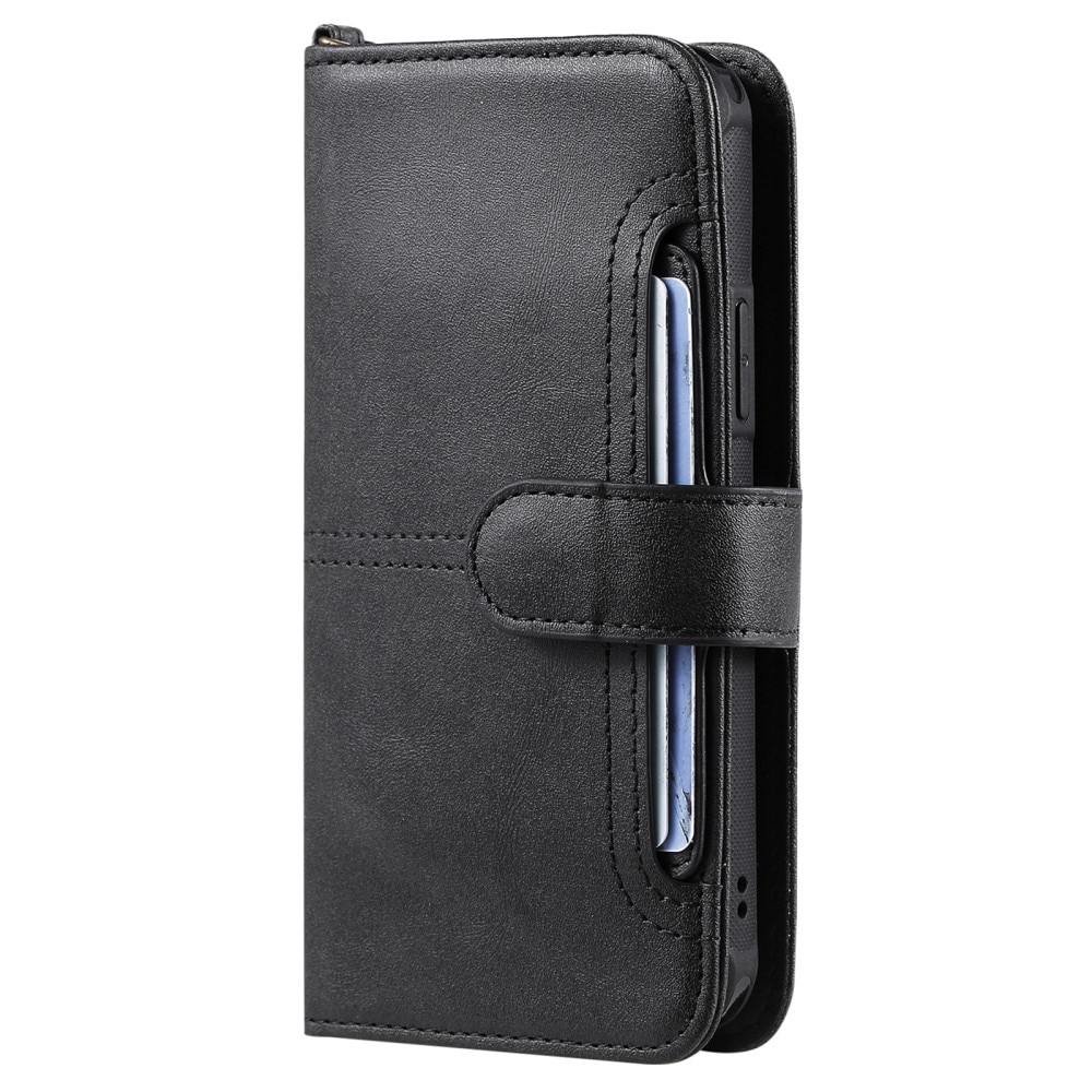 iPhone 15 Pro Magnet Leather Wallet zwart