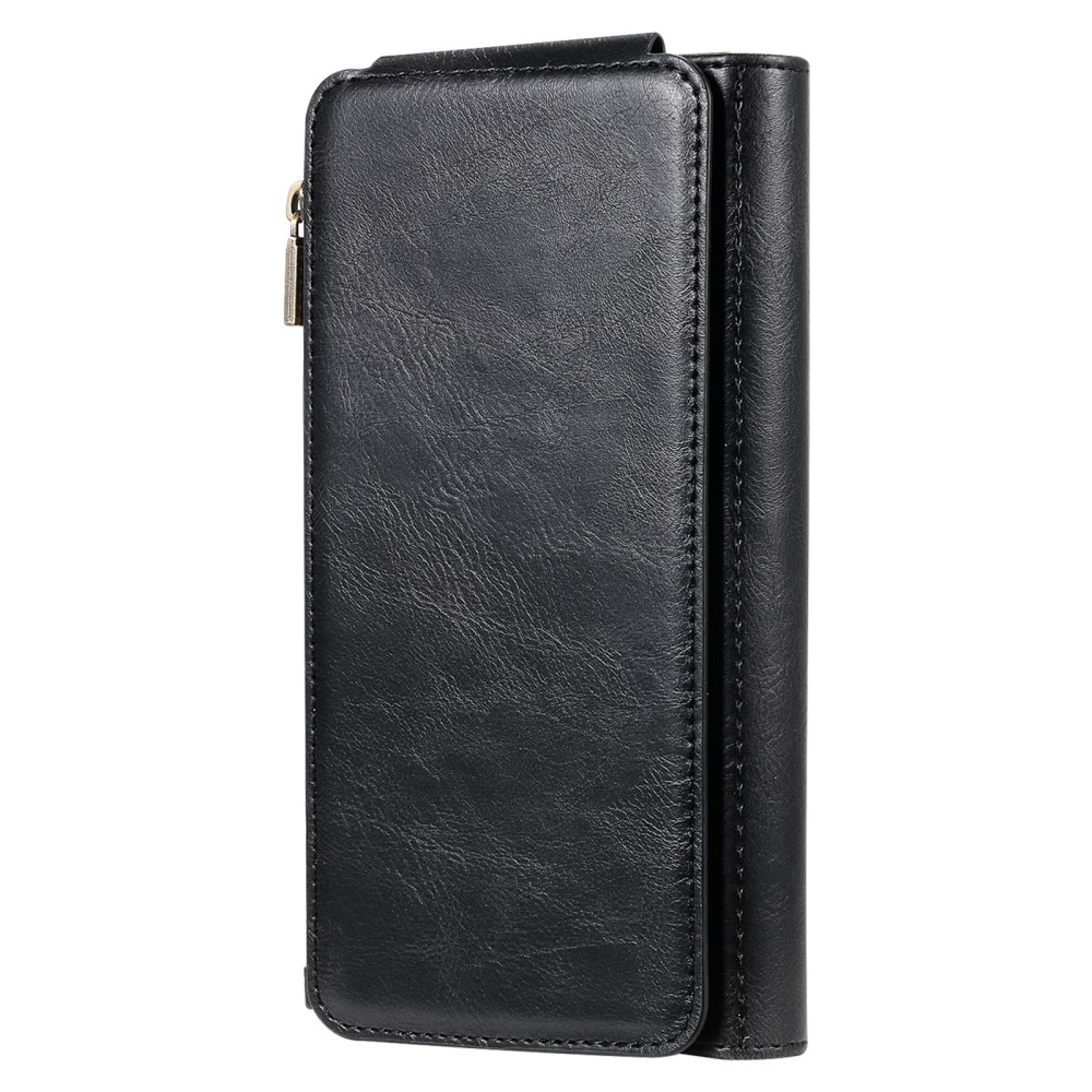 iPhone 15 Magnet Leather Multi-Wallet zwart