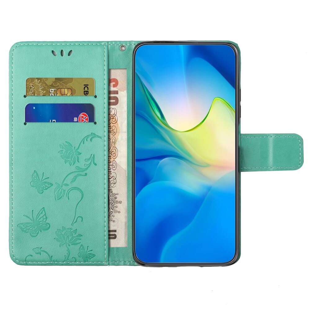 Samsung Galaxy S24 Leren vlinderhoesje Groen
