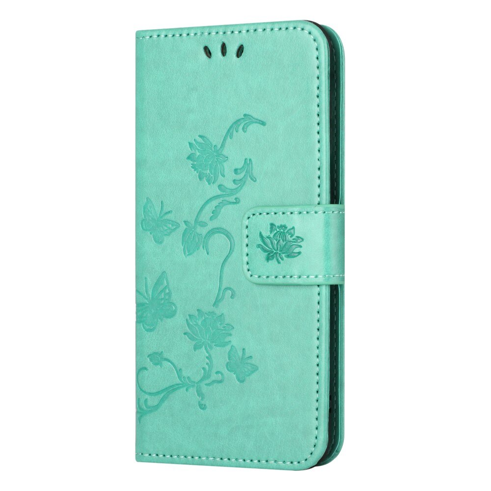 Samsung Galaxy S24 Leren vlinderhoesje Groen