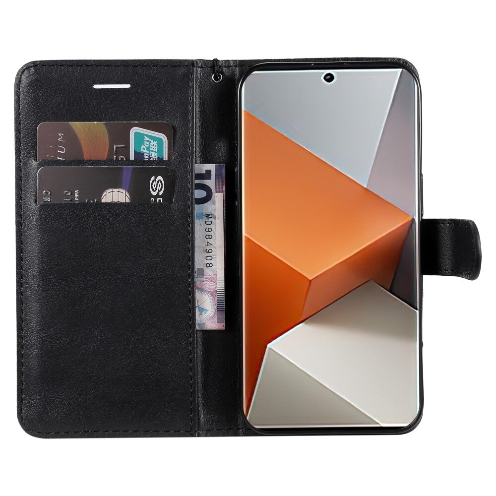 Xiaomi Redmi Note 13 Pro Plus Bookcover hoesje zwart