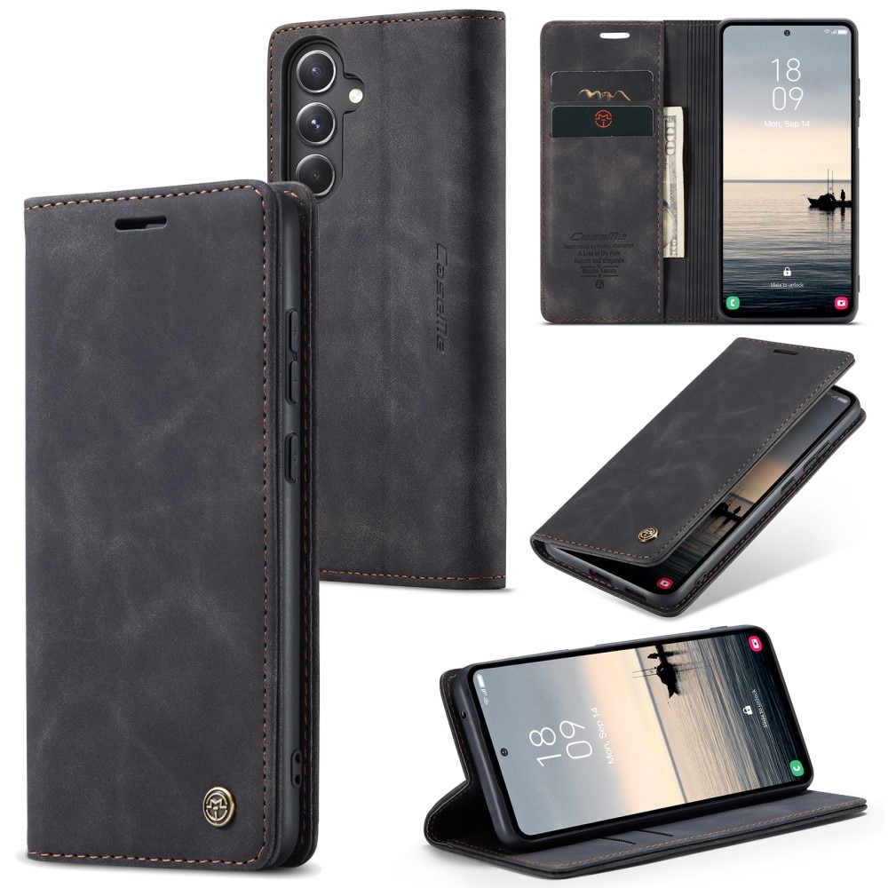 Slim Bookcover Hoesje Samsung Galaxy S23 FE Zwart