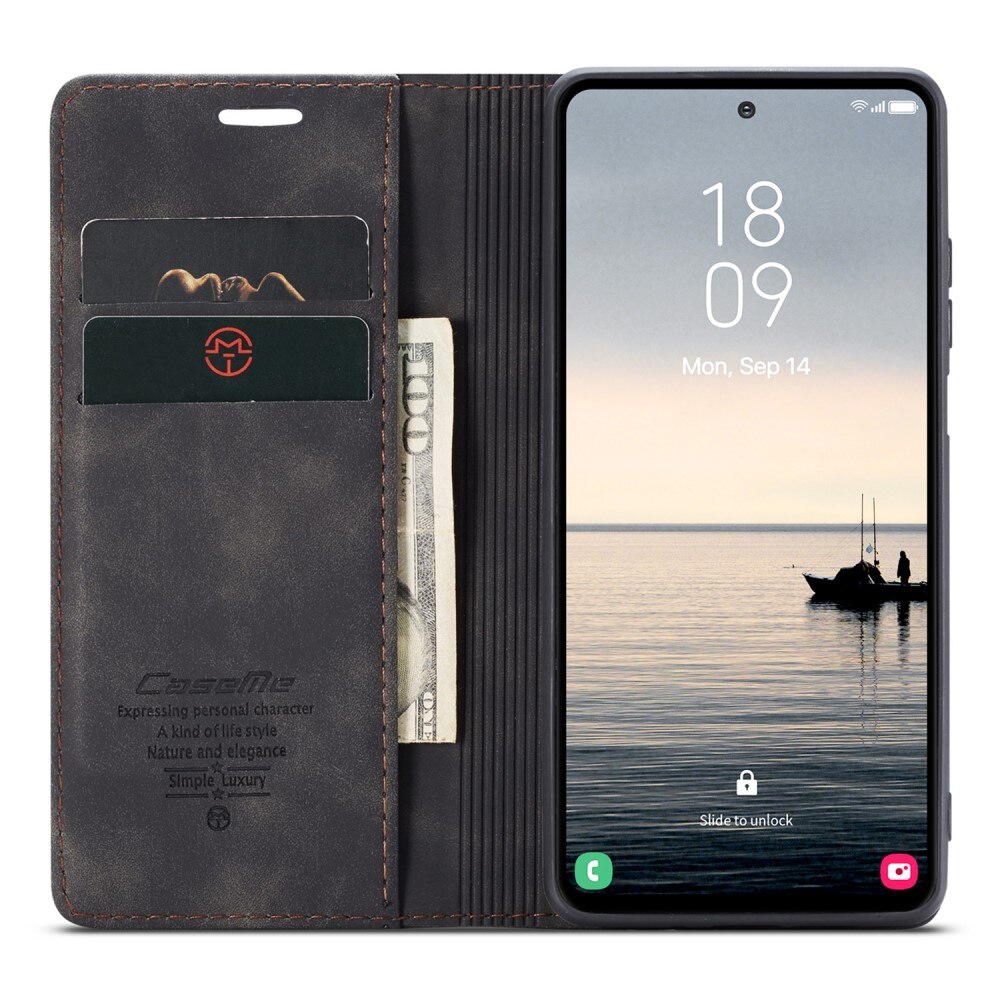 Slim Bookcover Hoesje Samsung Galaxy S23 FE Zwart