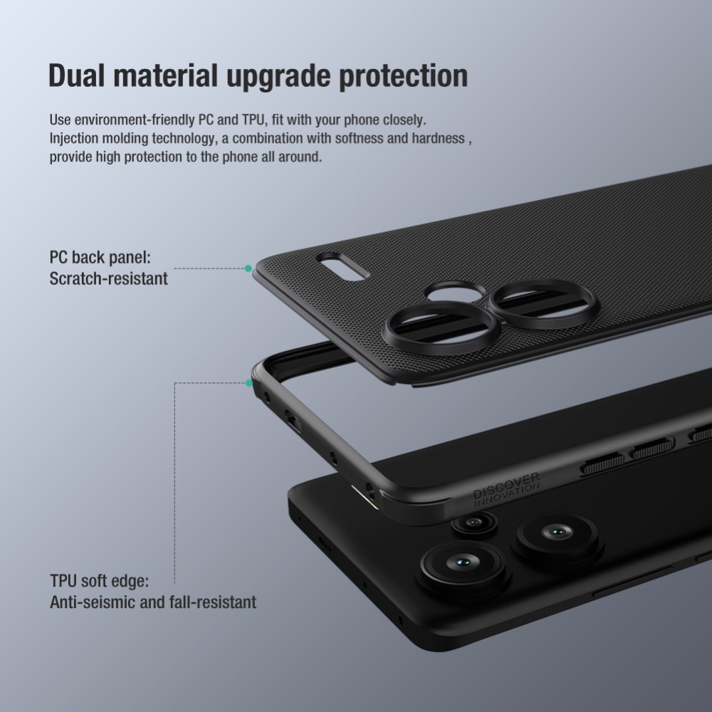 Super Frosted Shield Xiaomi Redmi Note 13 Pro Plus zwart