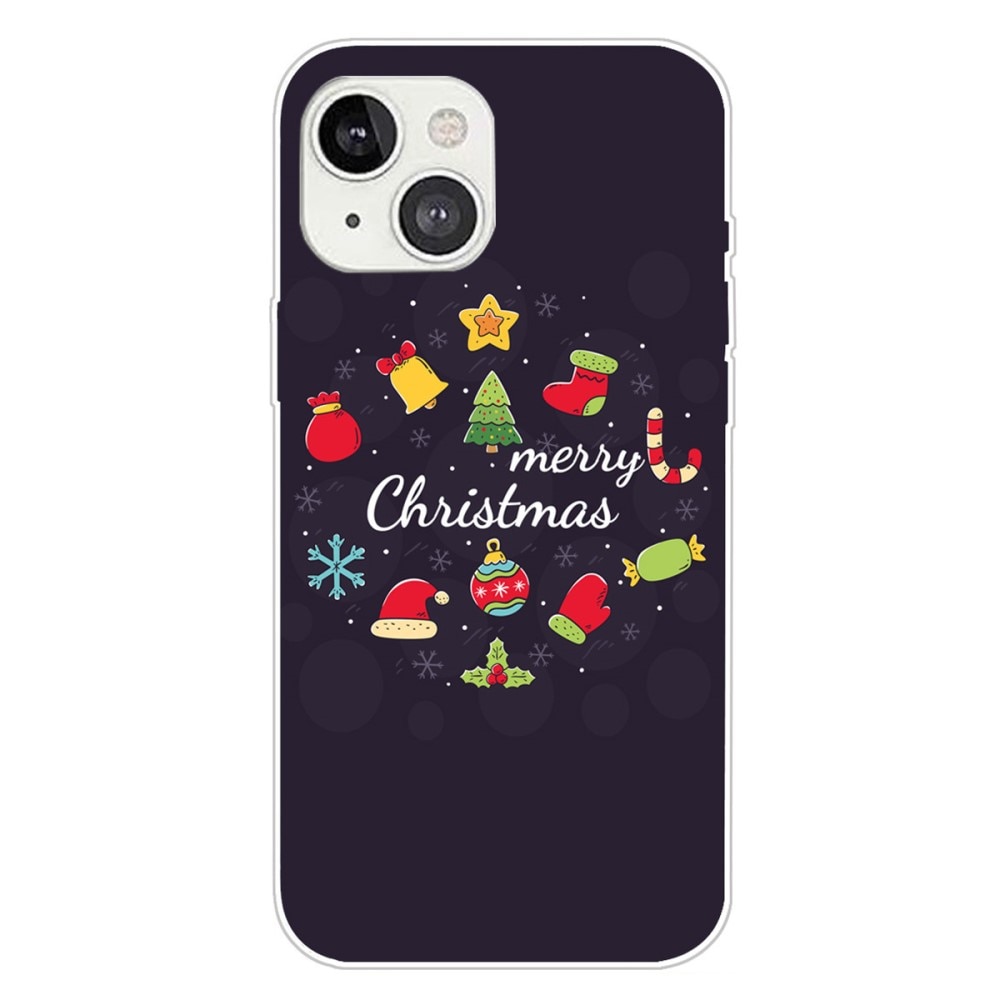 iPhone 15 TPU Case met Kerstmotief - Merry Christmas
