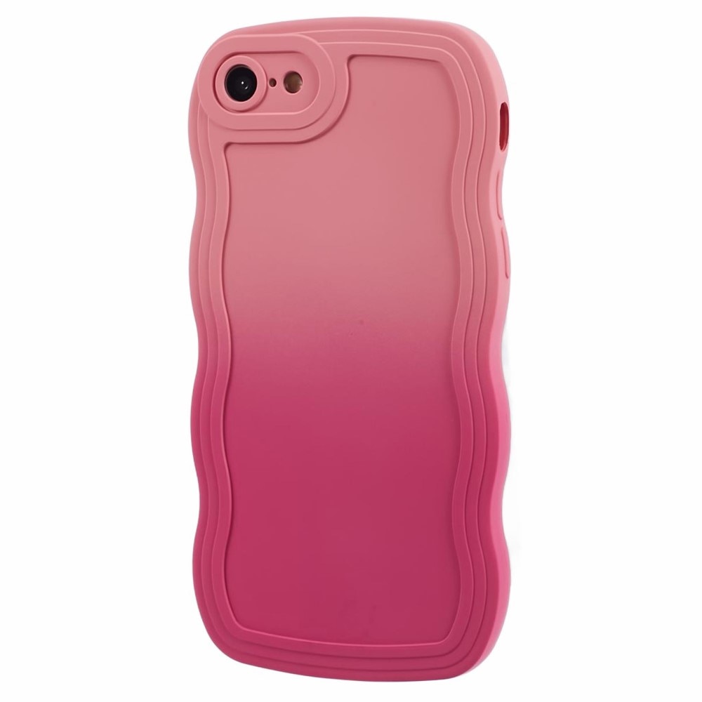 iPhone 7 Wavy Edge Hoesje roze ombre