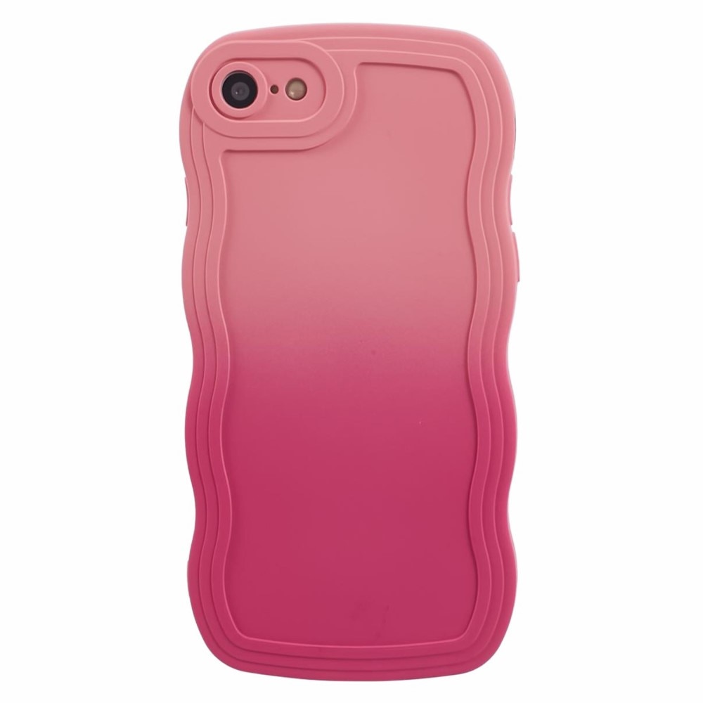 iPhone 8 Wavy Edge Hoesje roze ombre