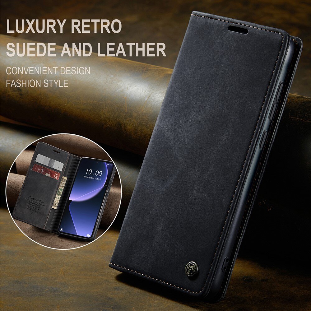 Slim Bookcover Hoesje Xiaomi 13T Zwart