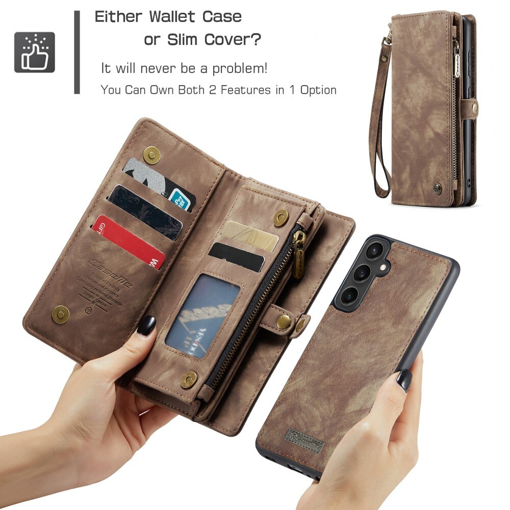 Multi-slot Hoesje Samsung Galaxy S23 FE Bruin