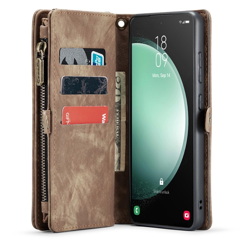 Multi-slot Hoesje Samsung Galaxy S23 FE Bruin
