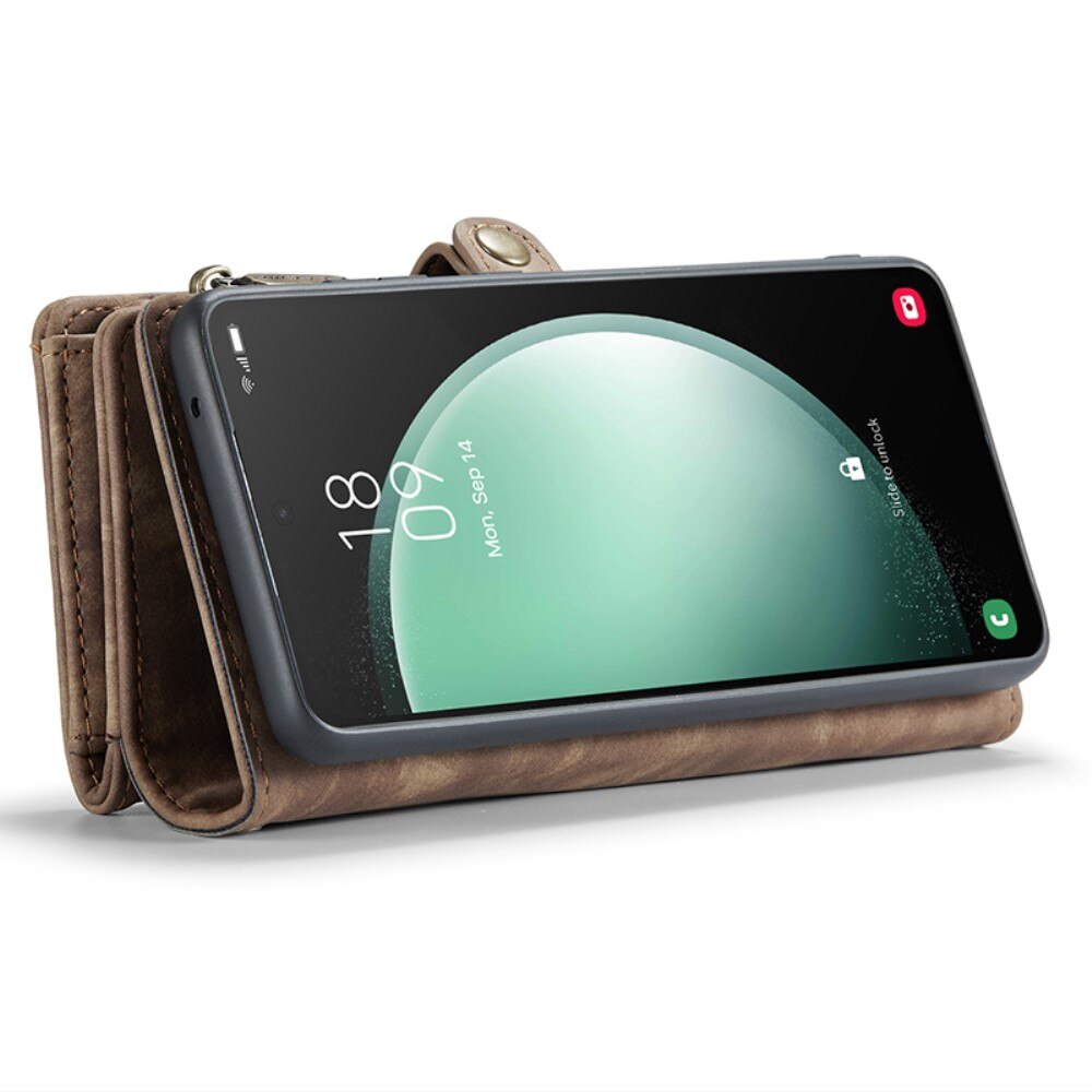 Multi-slot Hoesje Samsung Galaxy S23 FE Bruin