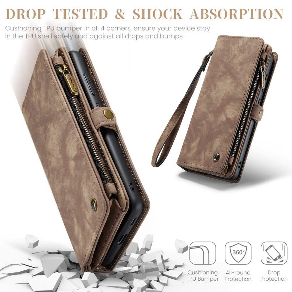 Multi-slot Hoesje Samsung Galaxy S23 FE Bruin