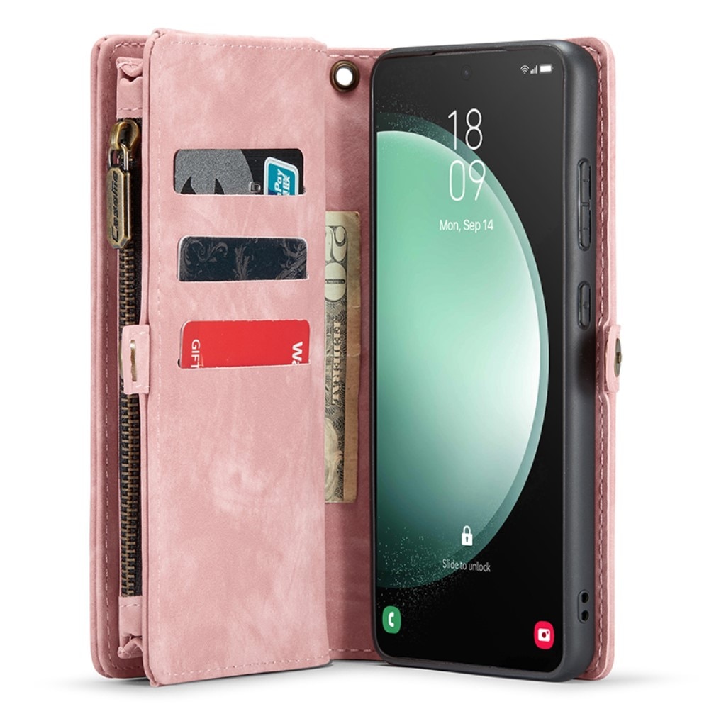Multi-slot Hoesje Samsung Galaxy S23 FE roze