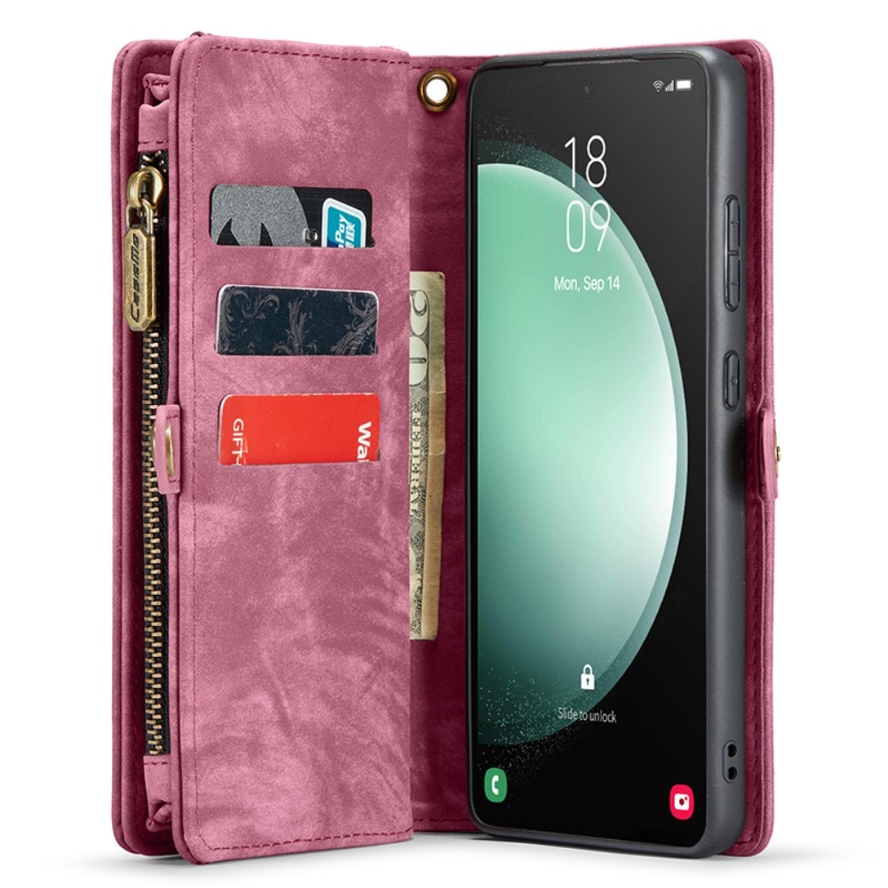 Multi-slot Hoesje Samsung Galaxy S23 FE rood