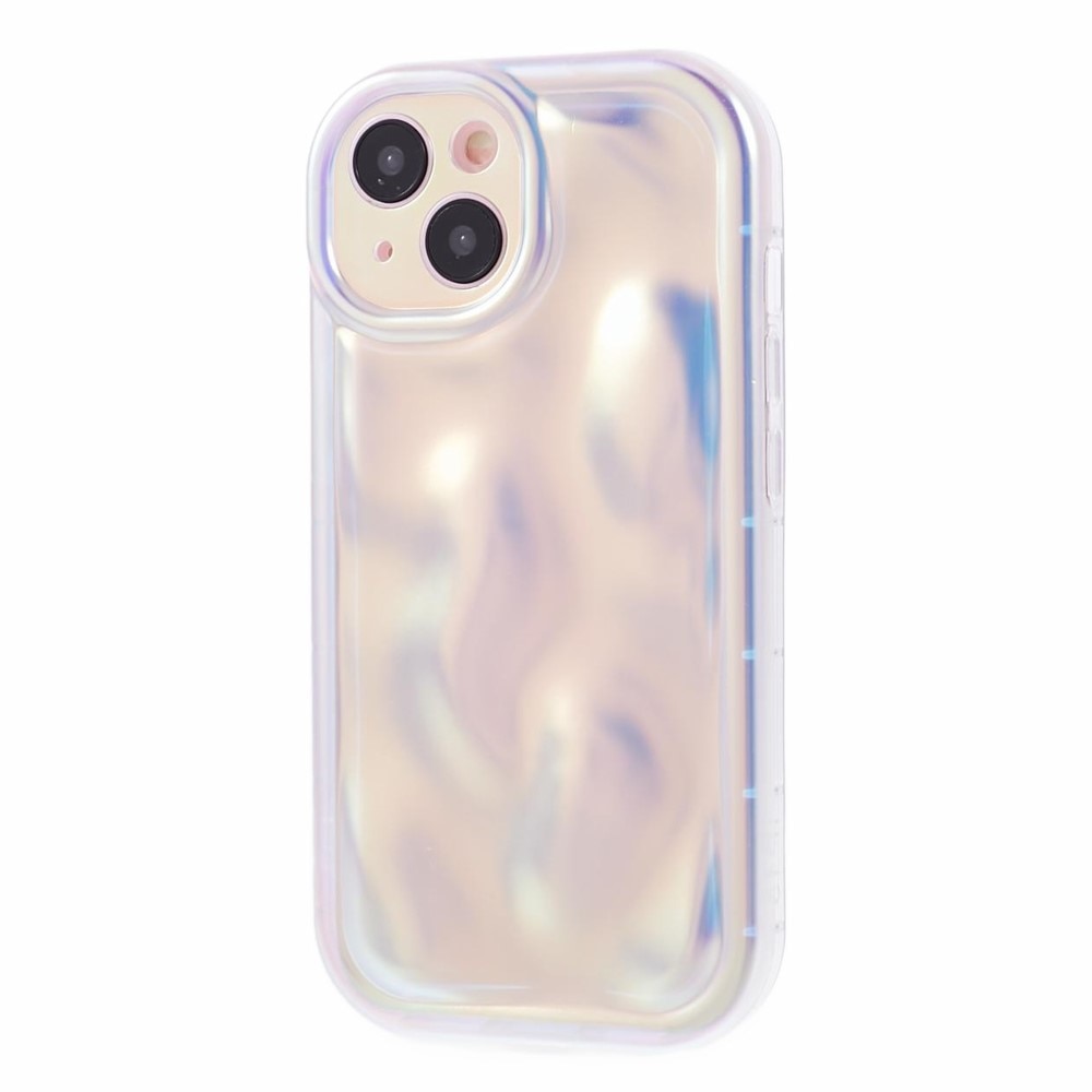 iPhone 15 Wavy TPU Case, parelmoer