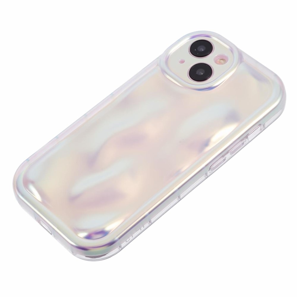 iPhone 15 Wavy TPU Case, parelmoer